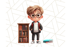 Boy Teacher Clipart PNG, Cute Male Teacher Illustration Product Image 3
