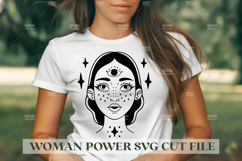 90 Woman Power SVG Design, Feminist SVG for Cutting Machine Product Image 8