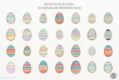 Easter Pastel Eggs Clipart Product Image 3