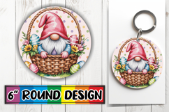 Sweet Watercolor Bear Keychain Tumbler Spring Design PNG Product Image 1