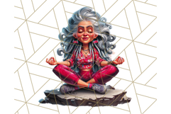 Wild Grandma Clipart PNGs, Funny Quirky Old Ladies Product Image 3