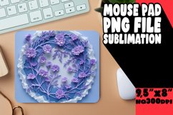 Mouse Pad 3D Flower Hole Sublimation PNG Product Image 1