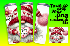 VIBRANT 20oz Tumbler Artwork for DIY , Gnomes Product Image 1