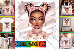 Timeless Tote Bag Gift Ideas PNG, Afro Girl Product Image 1