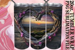 Heartfelt Horizons: 20oz Heart Frame Sublimation Product Image 1