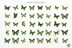 Glitter Spring Butterfly Clipart Product Image 4