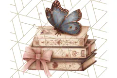 Vintage Butterfly PNG Clipart, Fairytale Cottagecore Images Product Image 3