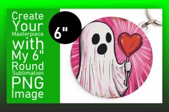 Sweet Valentine's Ghost Sublimation Product Image 1