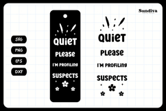 True Crime Bookmark Saying SVG | I'm Profiling Suspects Product Image 3