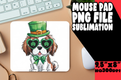 Cheerful MOUSE PAD Sublimation PNG, St Patrick Product Image 1