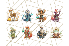 Forest Alchemist Animals Clipart PNG, Fall Animal Png Product Image 3