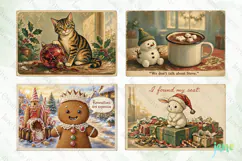 Funny Christmas Card Clipart Product Image 1