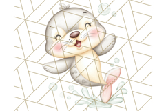 Tiny Zoo Friends Clipart, Cute Cartoon Zoo Animals PNG Product Image 3