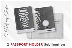 2 Sneaker patterns - Passport Holder sublimation. Product Image 1