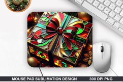 Mouse Pad Sublimation, Christmas Mouse Pad PNG Design Product Image 1