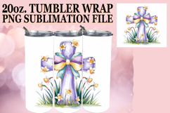 RADIANT SPIRITS 20oz TUMBLER WRAP, Flower Cross Product Image 1