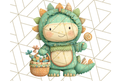 Kawaii Halloween Clipart Cute Kids and Candy Elements Png Product Image 3