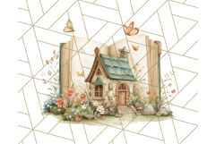 Cottagecore Butterfly and Book PNG Clipart Reading Elements Product Image 3