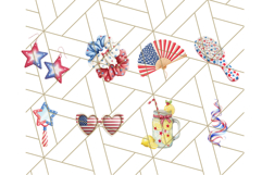 Patriotic Accessories Clipart PNG for 4th of July Product Image 3