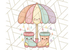 Kawaii Weather Clipart PNG, Cute Pastel Weather Icons Product Image 3