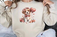 Valentine Dog Clipart PNG Product Image 1