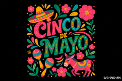 Cinco De Mayo Svg Design | Svg Files for Cricut Product Image 1