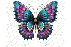 Metallic Butterfly Clipart PNG Clipart, Vibrant Butterfly Product Image 3