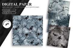 Bat Pattern Halloween Background Scare Horror Wallpaper_51 Product Image 1