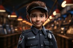 3D Character Boy Police_Officer with relevant environment Product Image 1