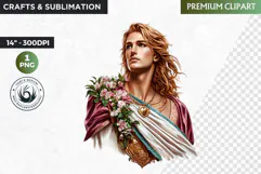 Slavic God clipart PNG, Eastern European mythology clipart Product Image 1