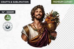 Slavic God clipart PNG, Eastern European mythology clipart Product Image 1
