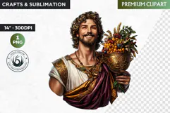 Slavic God clipart PNG, Eastern European mythology clipart Product Image 1