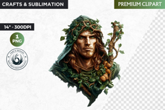 Slavic God clipart PNG, Eastern European mythology clipart Product Image 1