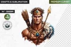 Slavic God clipart PNG, Eastern European mythology clipart Product Image 1