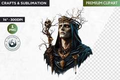 Slavic God clipart PNG, Eastern European mythology clipart Product Image 1