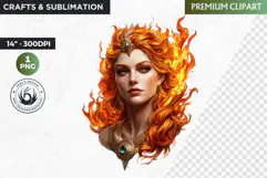 Slavic Goddess clipart PNG, Eastern European mythology Product Image 1