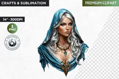 Slavic Goddess clipart PNG, Eastern European mythology Product Image 1