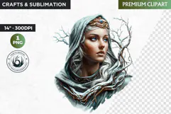 Slavic Goddess clipart PNG, Eastern European mythology Product Image 1