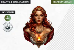 Slavic Goddess clipart PNG, Eastern European mythology Product Image 1