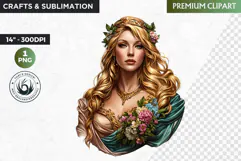 Slavic Goddess clipart PNG, Eastern European mythology Product Image 1