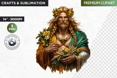 Slavic God clipart PNG, Eastern European mythology clipart Product Image 1