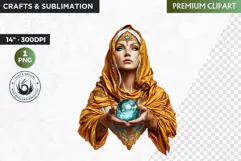 Slavic Goddess clipart PNG, Eastern European mythology Product Image 1