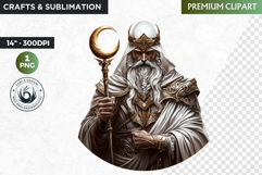 Slavic God clipart PNG, Eastern European mythology clipart Product Image 1