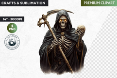 Slavic Death God clipart PNG, Eastern European mythology Product Image 1