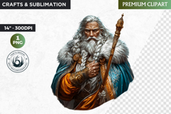 Slavic God clipart PNG, Eastern European mythology clipart Product Image 1