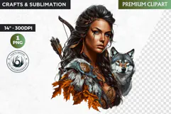 Slavic Goddess clipart PNG, Eastern European mythology Product Image 1