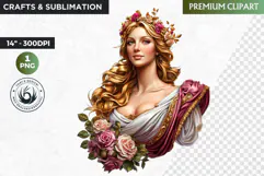 Slavic Goddess clipart PNG, Eastern European mythology Product Image 1