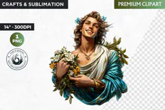Slavic God clipart PNG, Eastern European mythology clipart Product Image 1