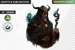 Slavic God clipart PNG, Eastern European mythology clipart Product Image 1
