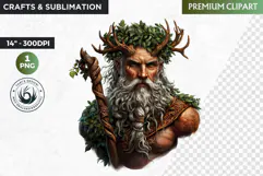 Slavic God clipart PNG, Eastern European mythology clipart Product Image 1